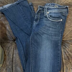 Grace in LA Dark Blue Boot Cut Jeans